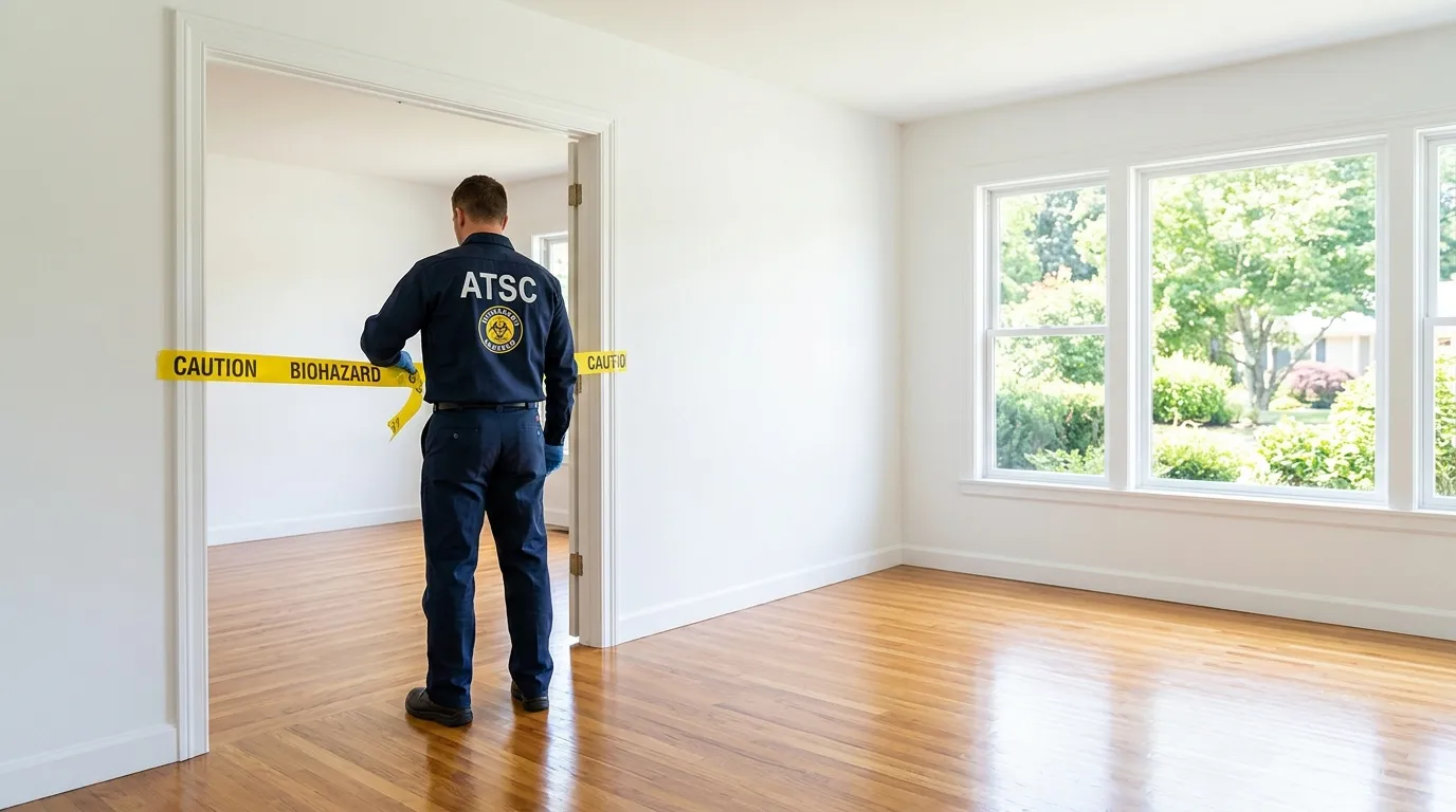Certified biohazard cleanup crew performing Crime Scene Cleanup in Gulfport